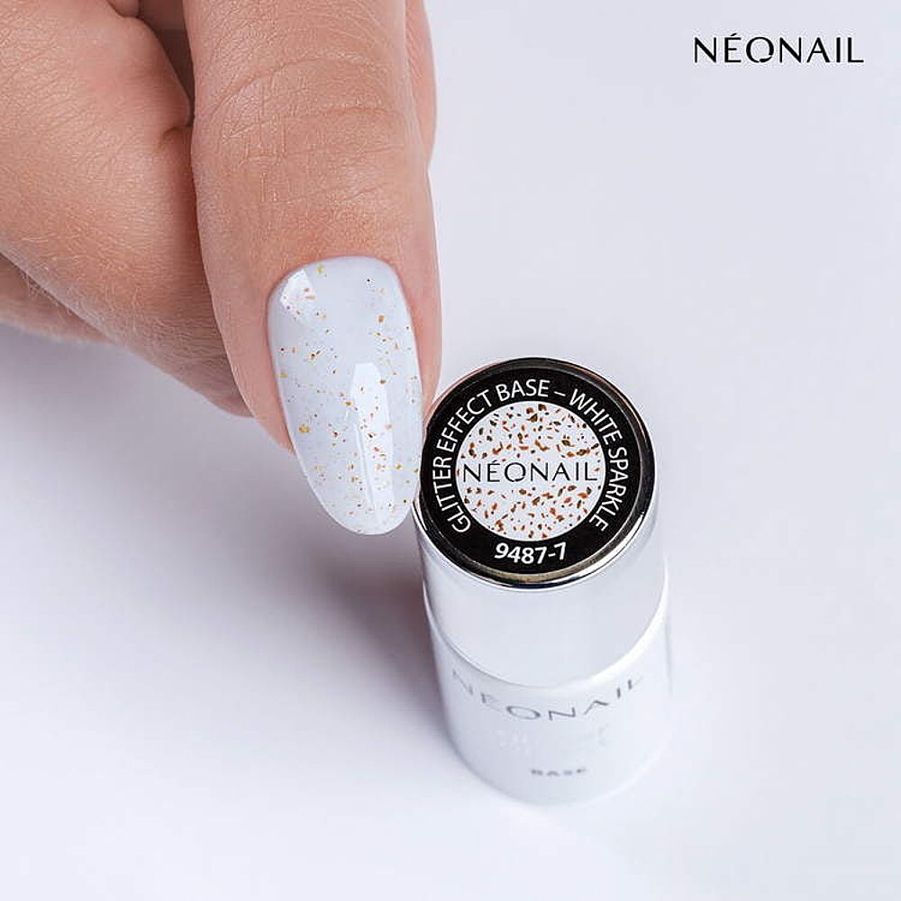 Glitter Effect Base White Sparkle 7,2Ml - Product Image 2