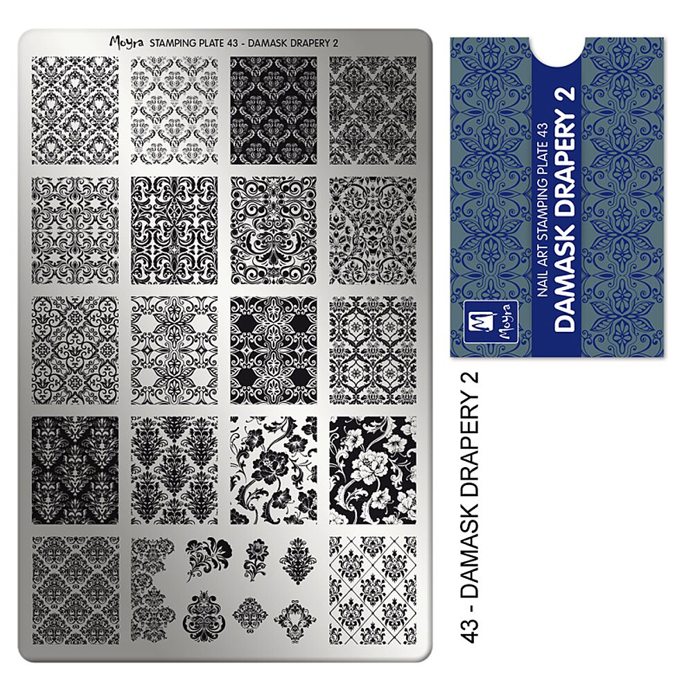 Stamping Plate Damask Drapery 2