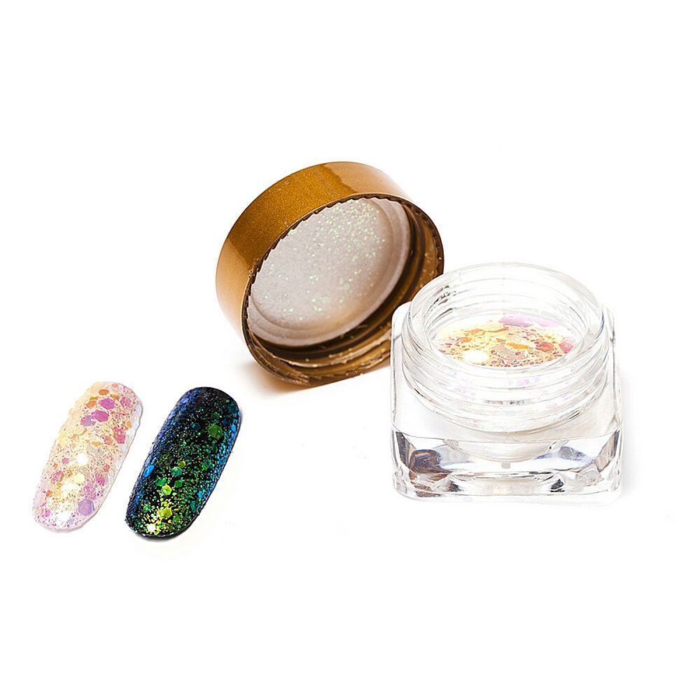 Color Changing Glitter Peach