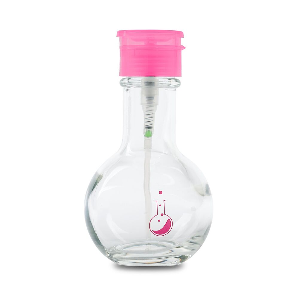 Pink Glass Pump 240Ml