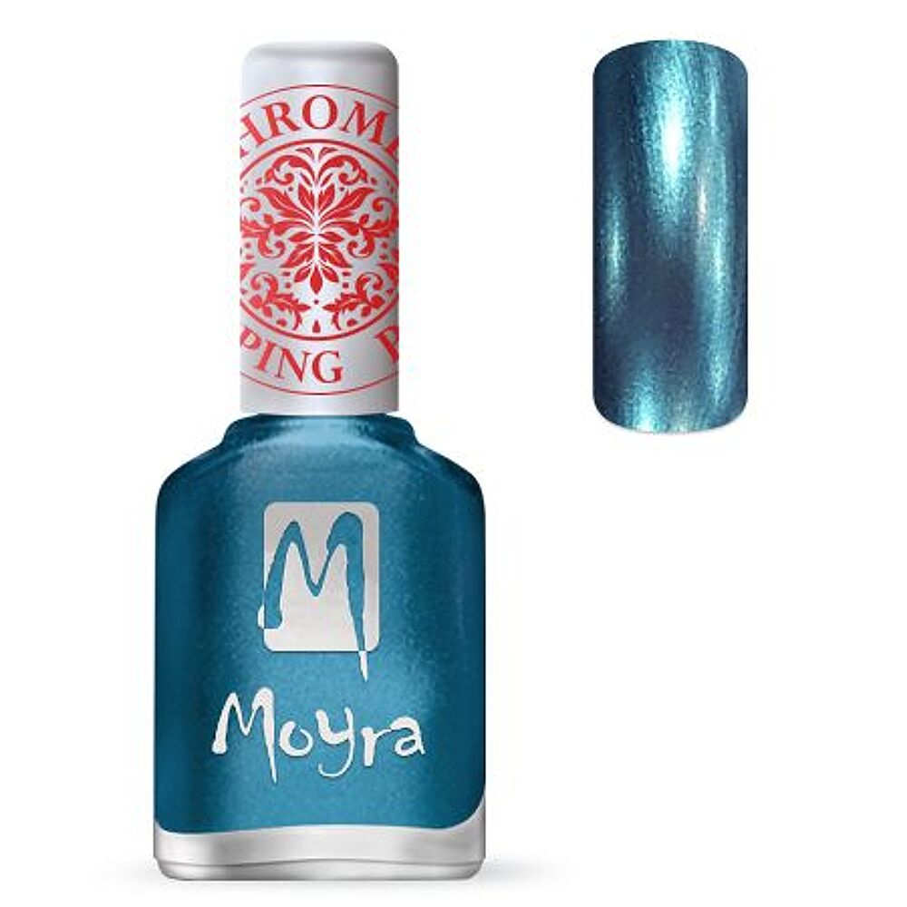 Stamping Polish Chrome Blue