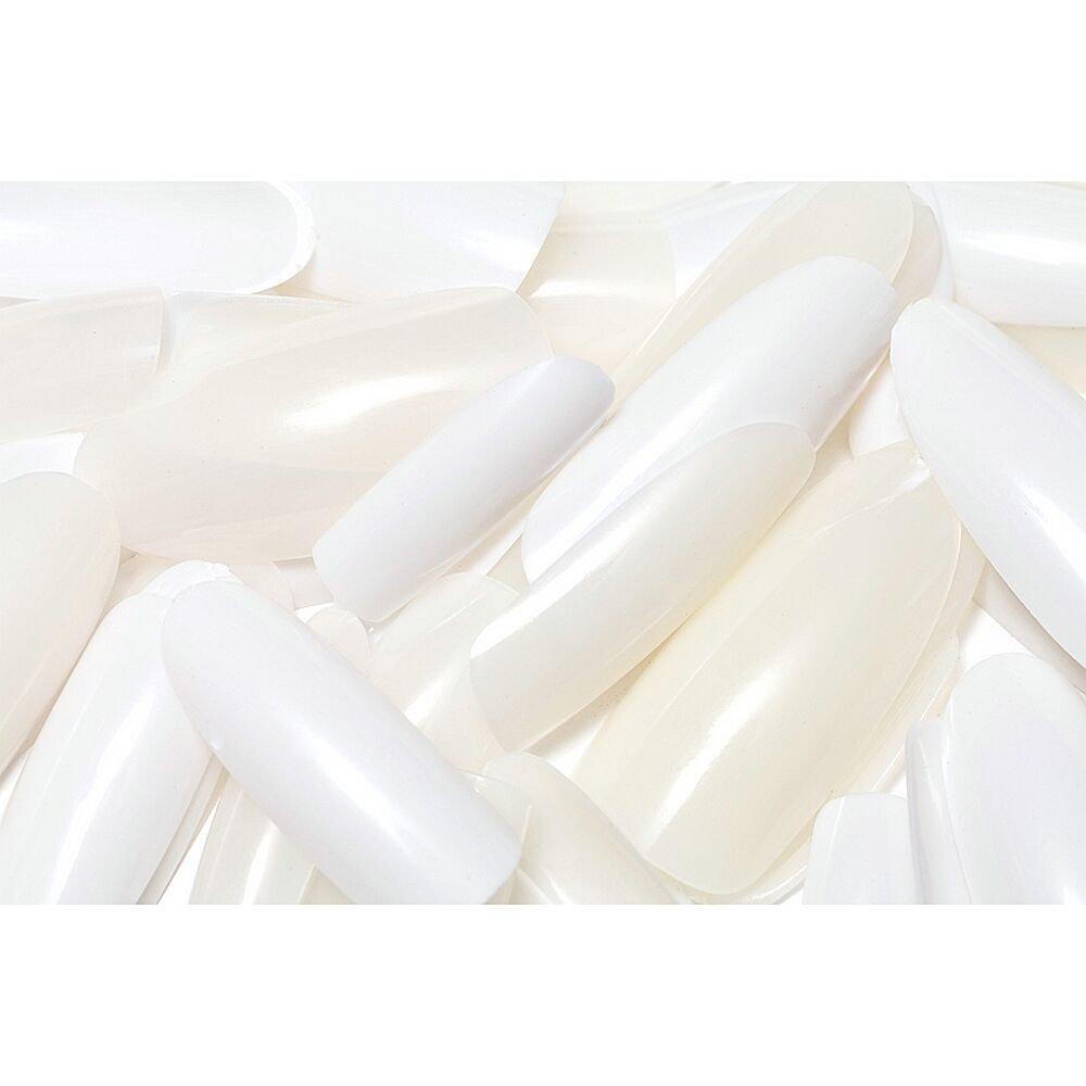 Oval White Display Tips 500pcs