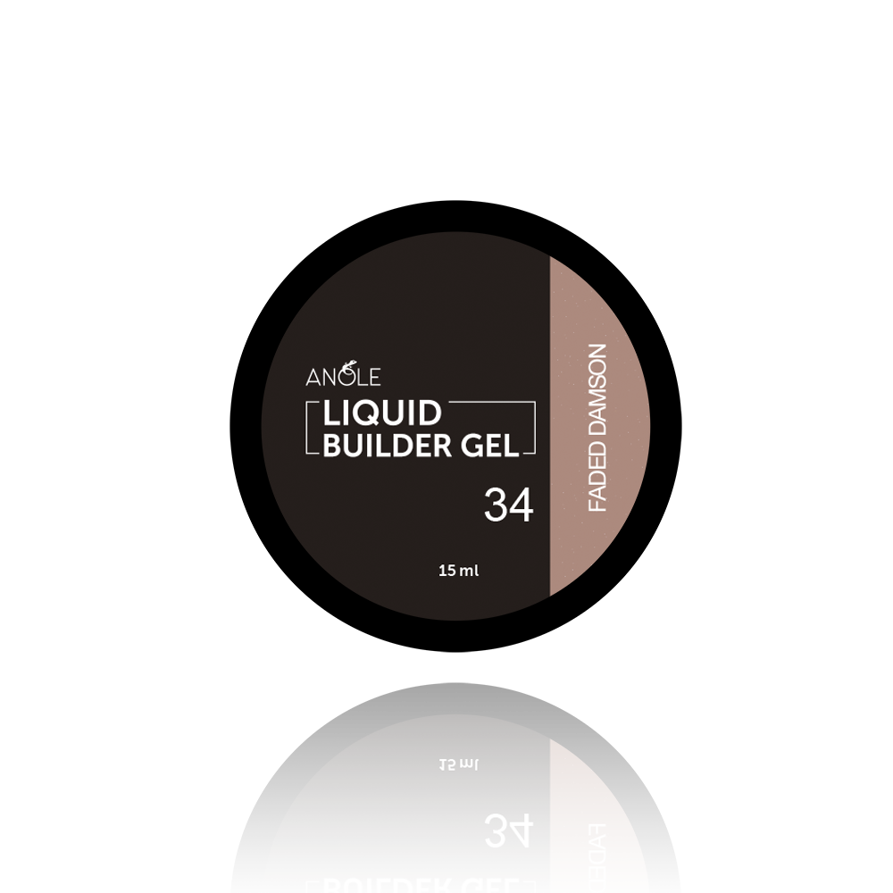 Liquid Builder Gel 34 Faded Damson 15ml
