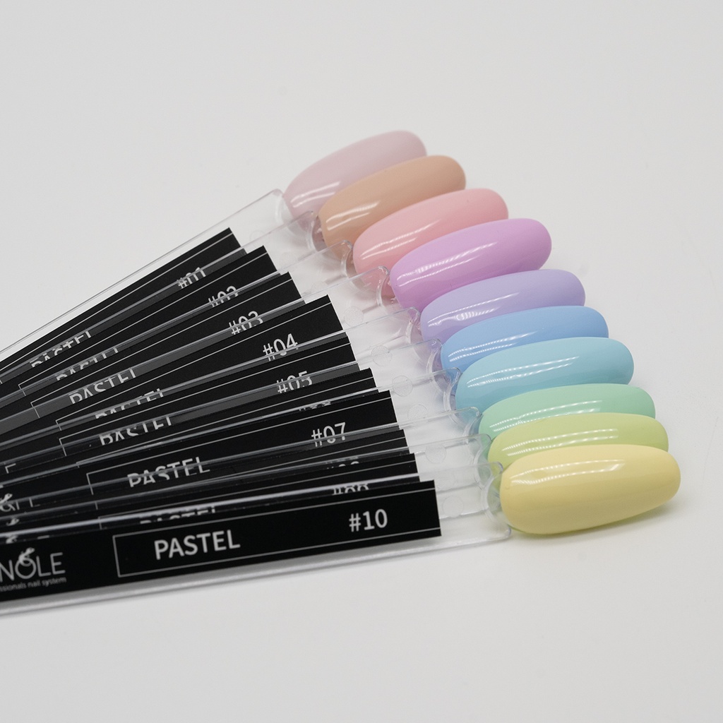 Gelakte Tips Gelpolish Pastel 01-10