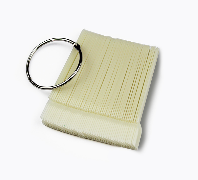 Polish Wheel Carre Tips NATURAL 50pcs