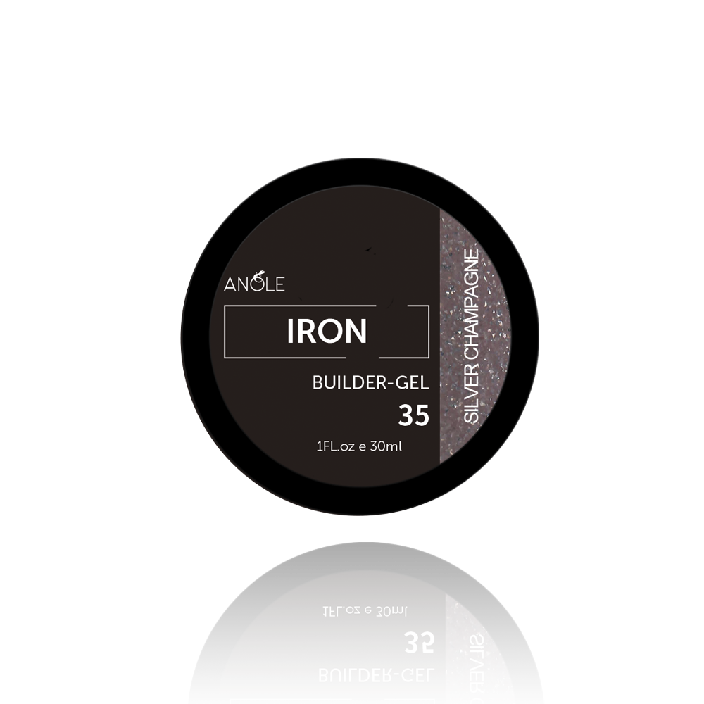 Iron Builder Gel 35 Silver Champagne