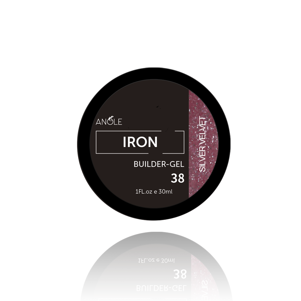 Iron Builder Gel 38 Silver Velvet