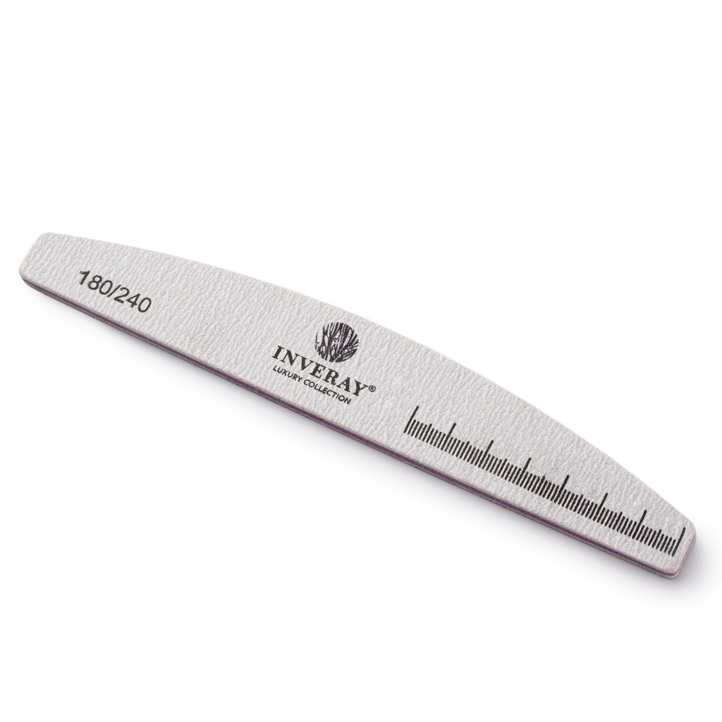 Nail File Halfmoon Grey 180/240