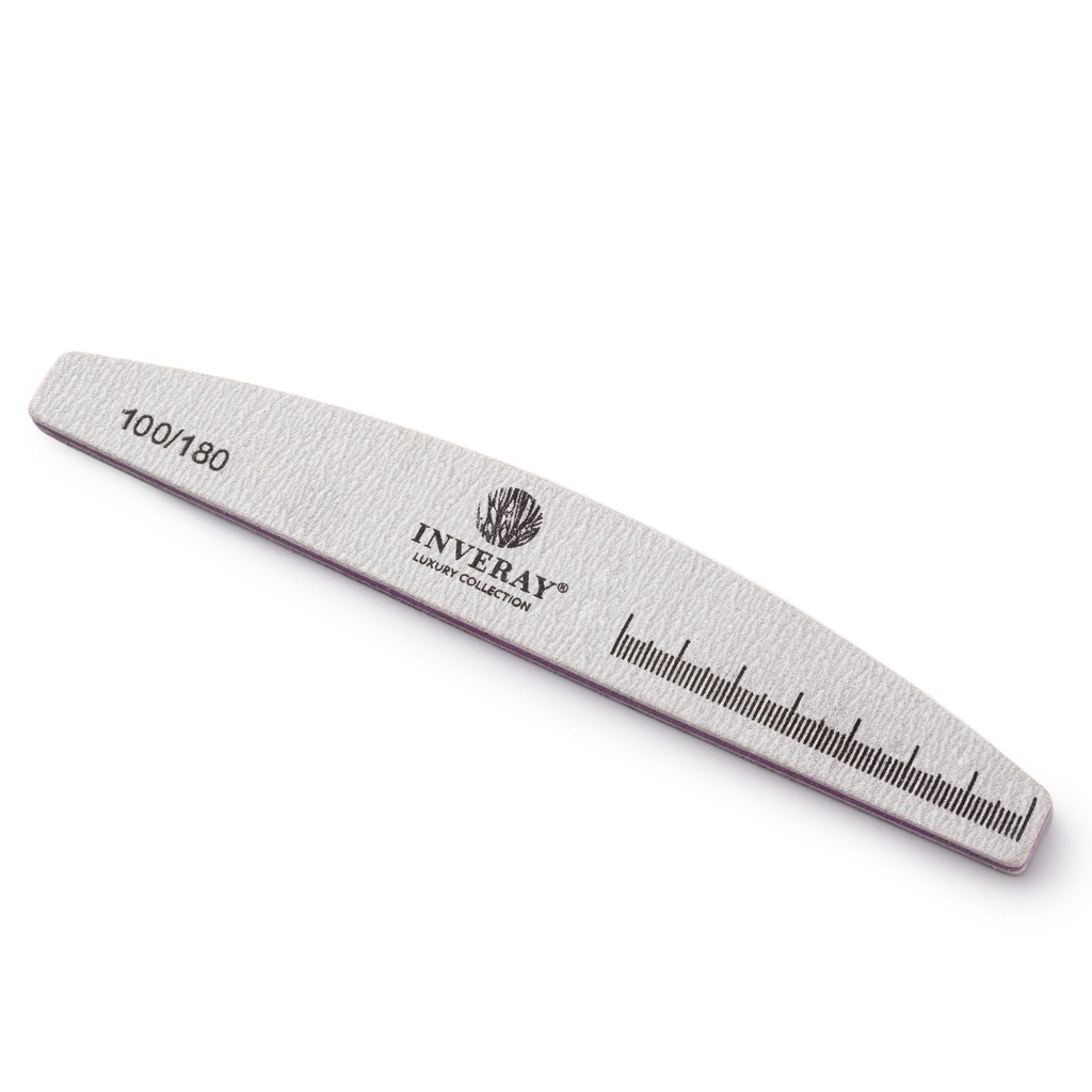Nail File Halfmoon Grey 100/180