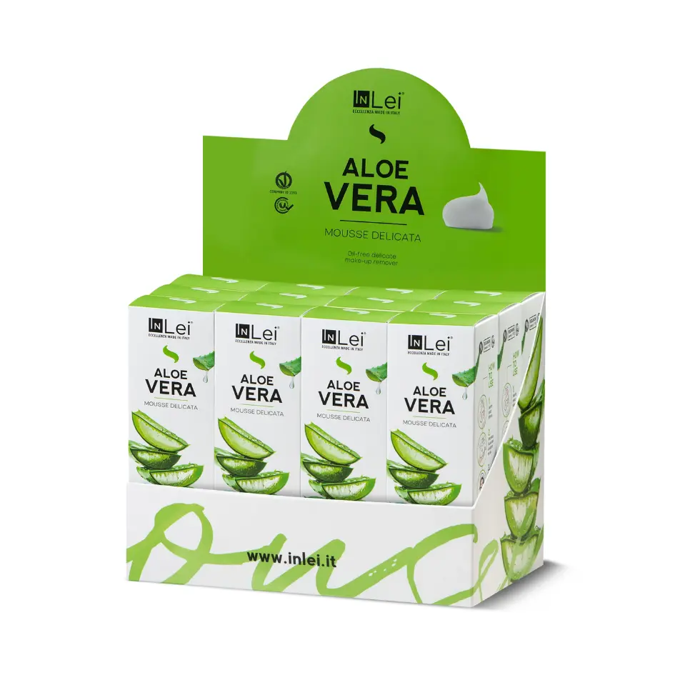 DISPLAY MOUSSE ALOE VERA milde make-up remover (12x50ml)