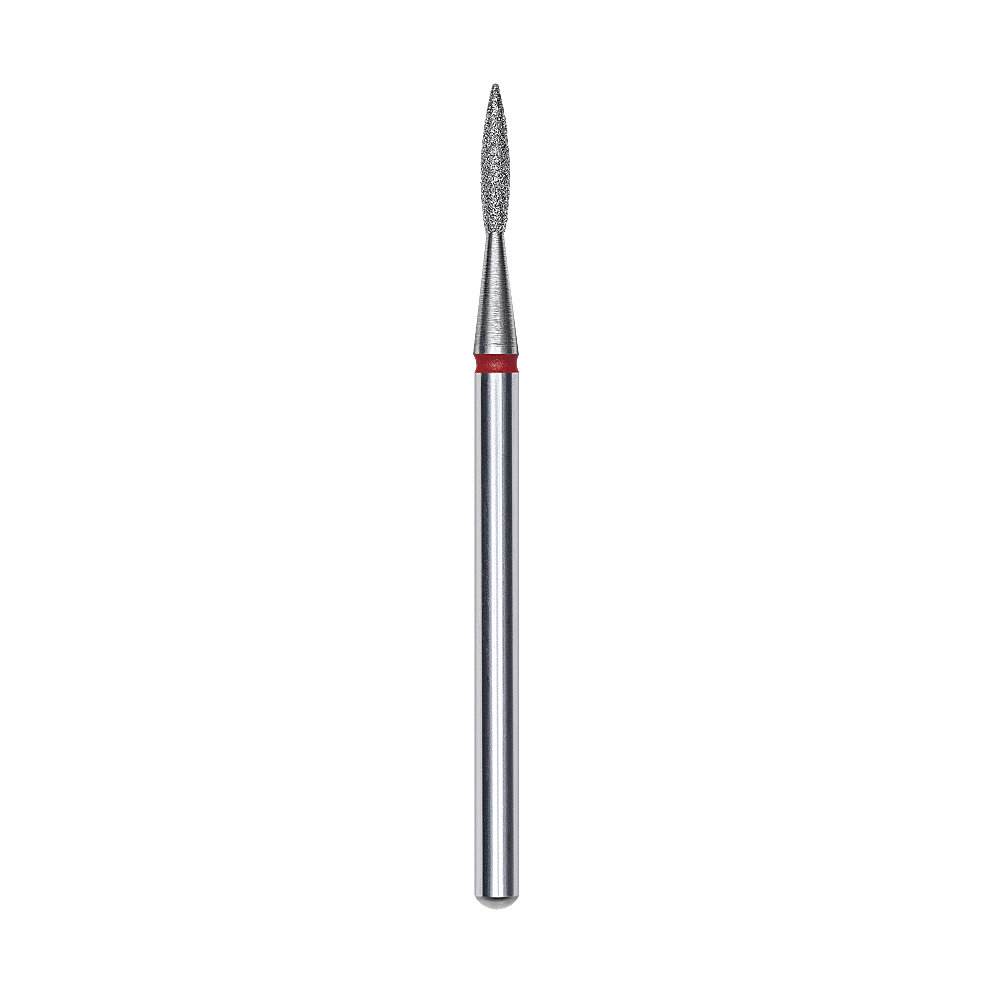 Diamond Bit Pointed Flame Red 1.6/8mm