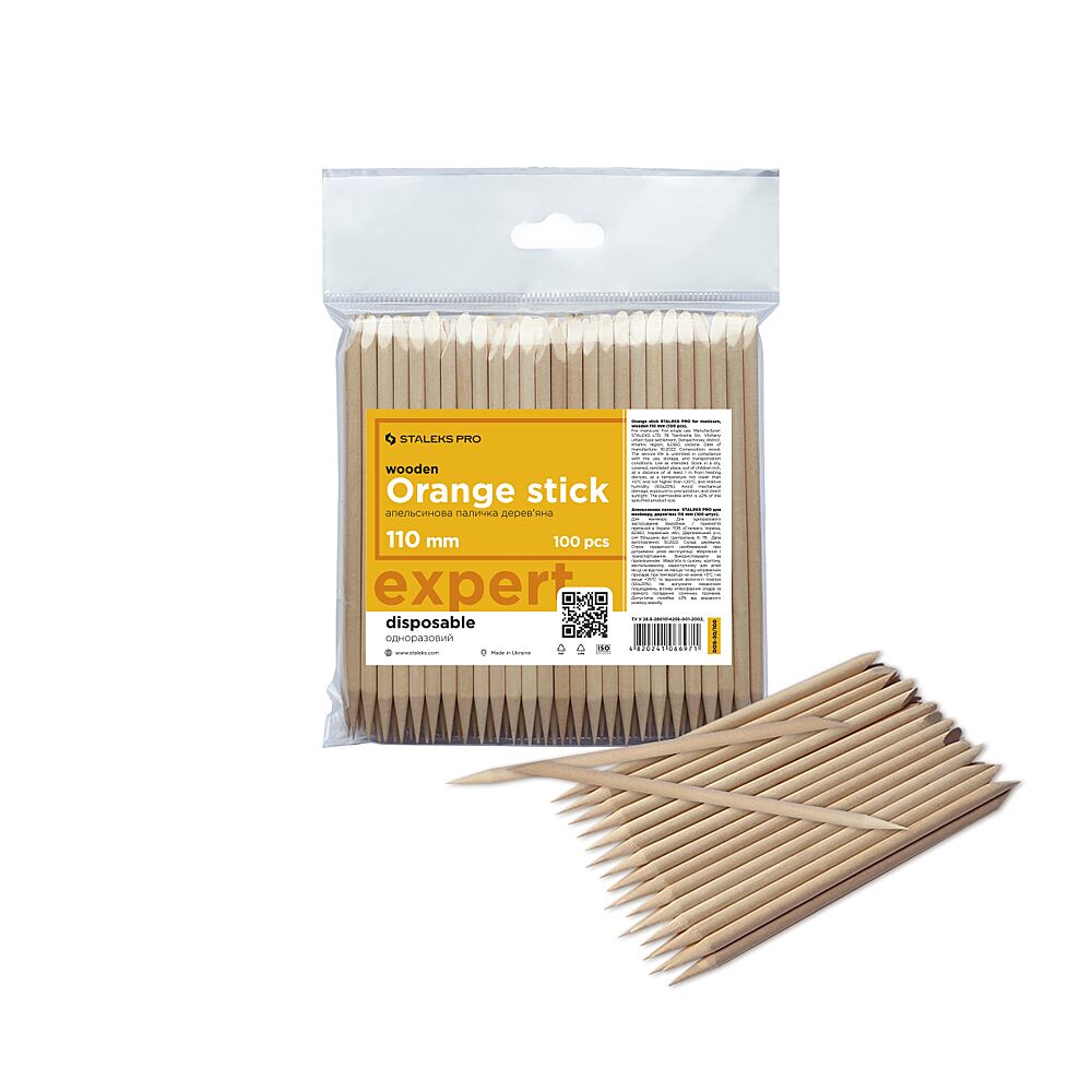 Wooden Orange Stick 110Mm 100Pcs