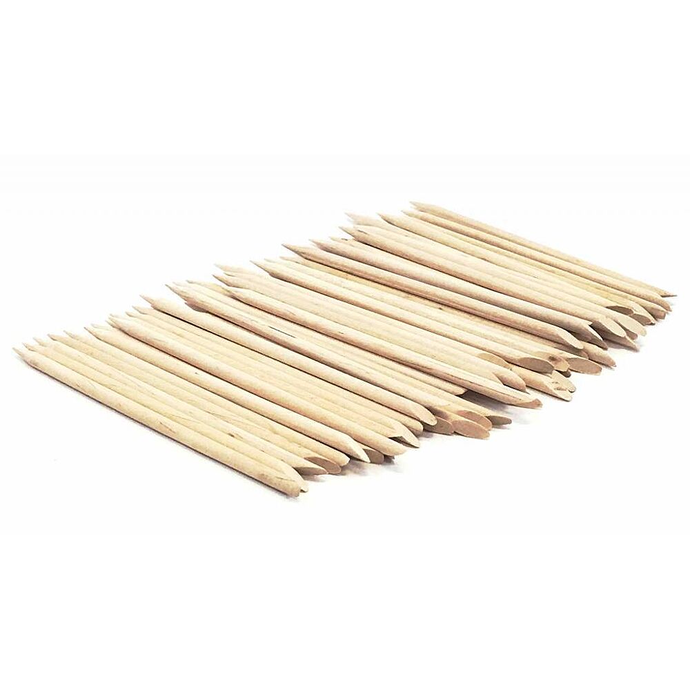 Houten sticks met punt en schuine kant 100st