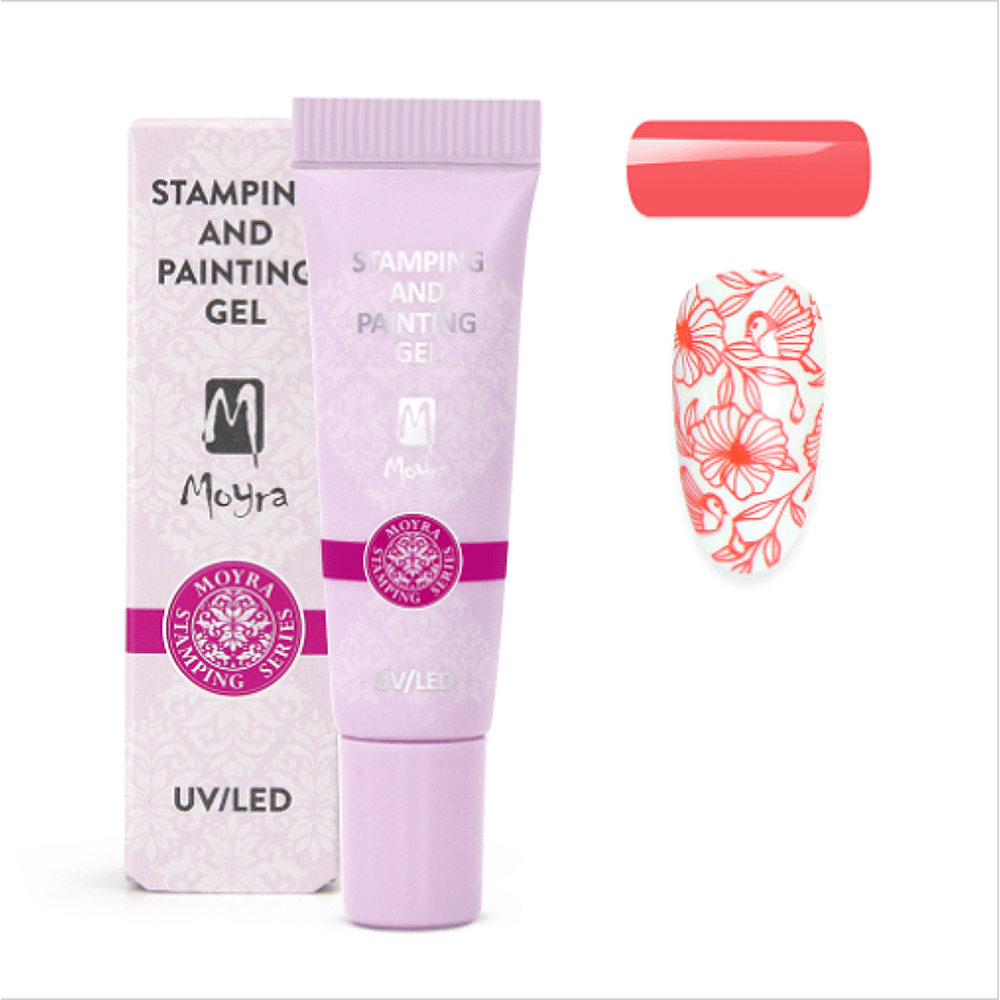 Stamping And Painting Gel No.16 Vivid Coral