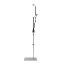 GlamCor Horizon Light Black + Flat Base Silver/Black