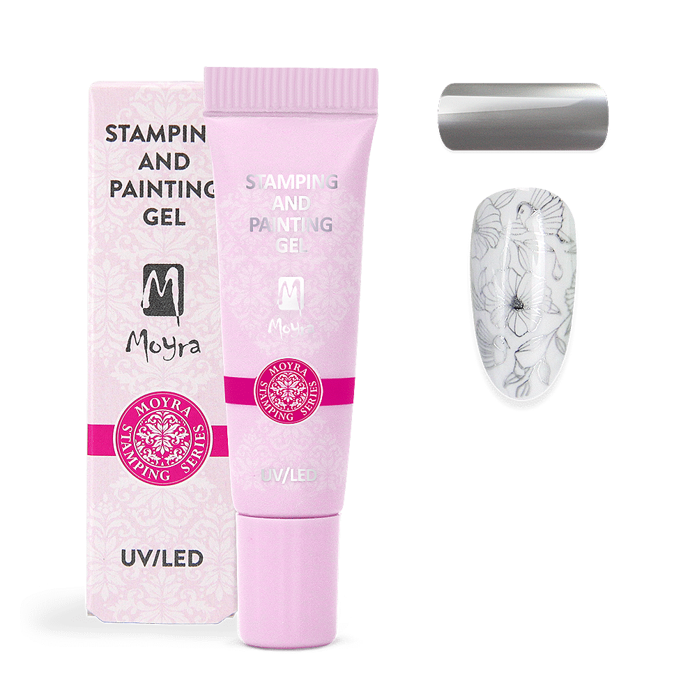 Stamping And Painting Gel No.08 Silver
