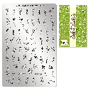 Stamping Plate Green Leaves 2