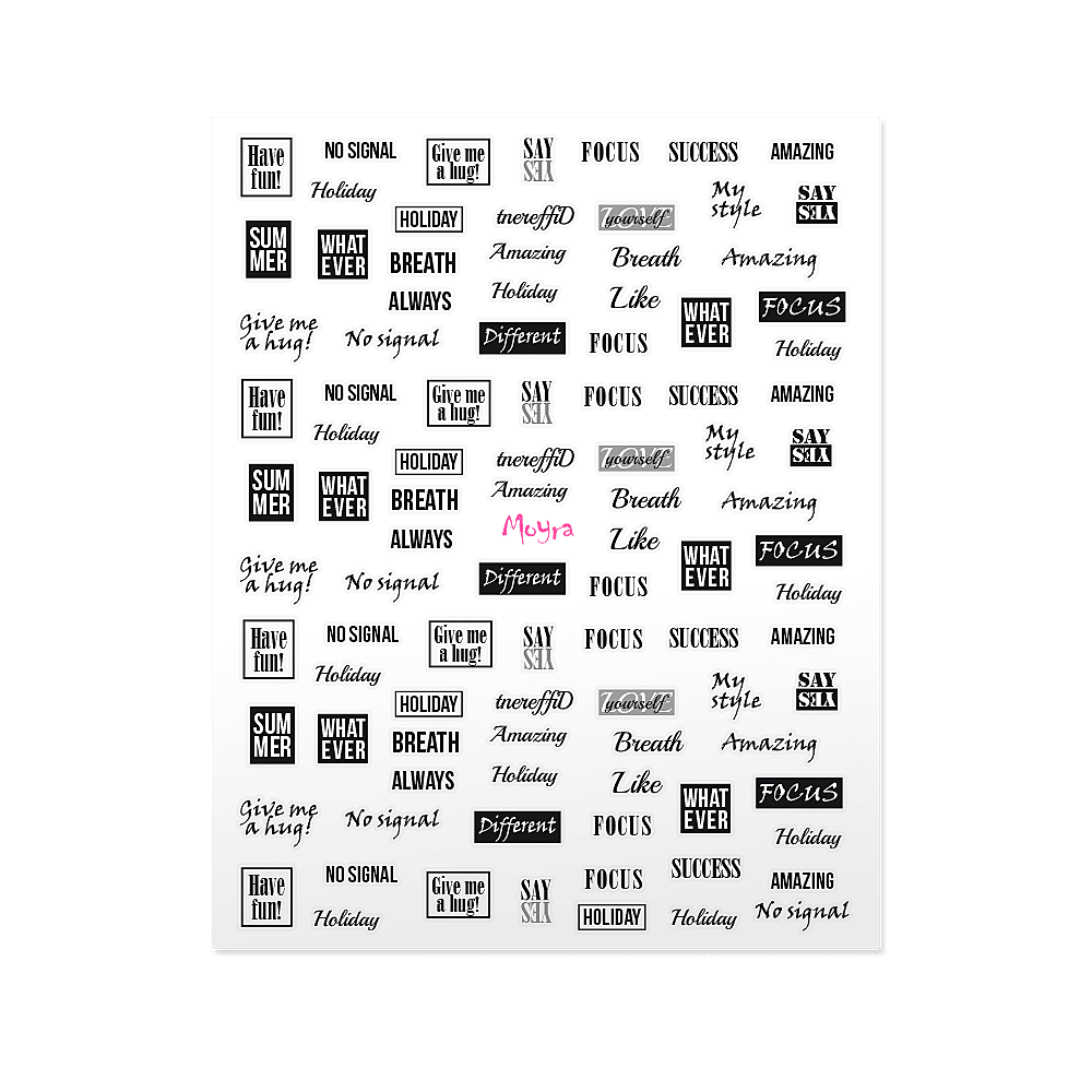 Nail Art Sticker N° 10