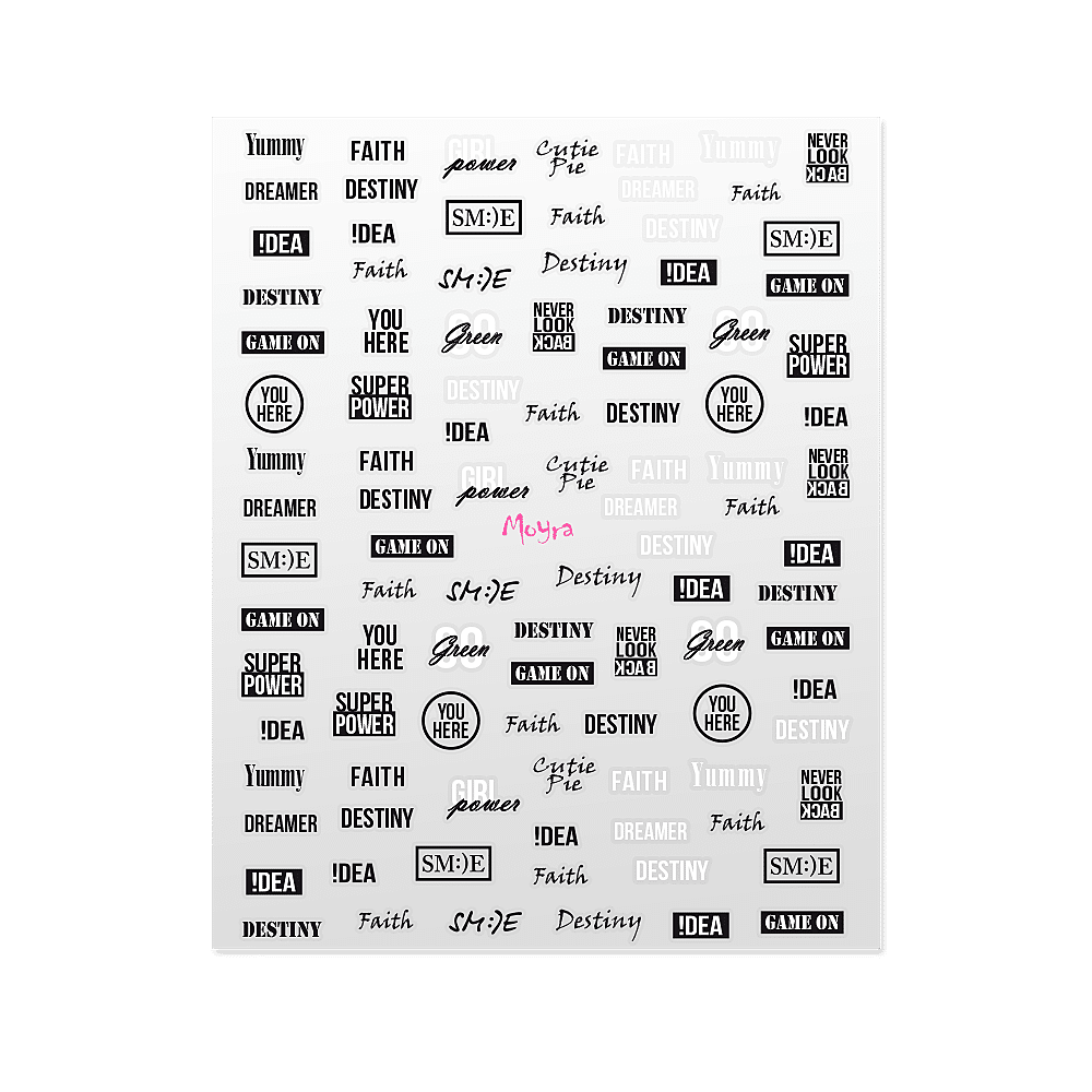 Nail Art Sticker N° 09