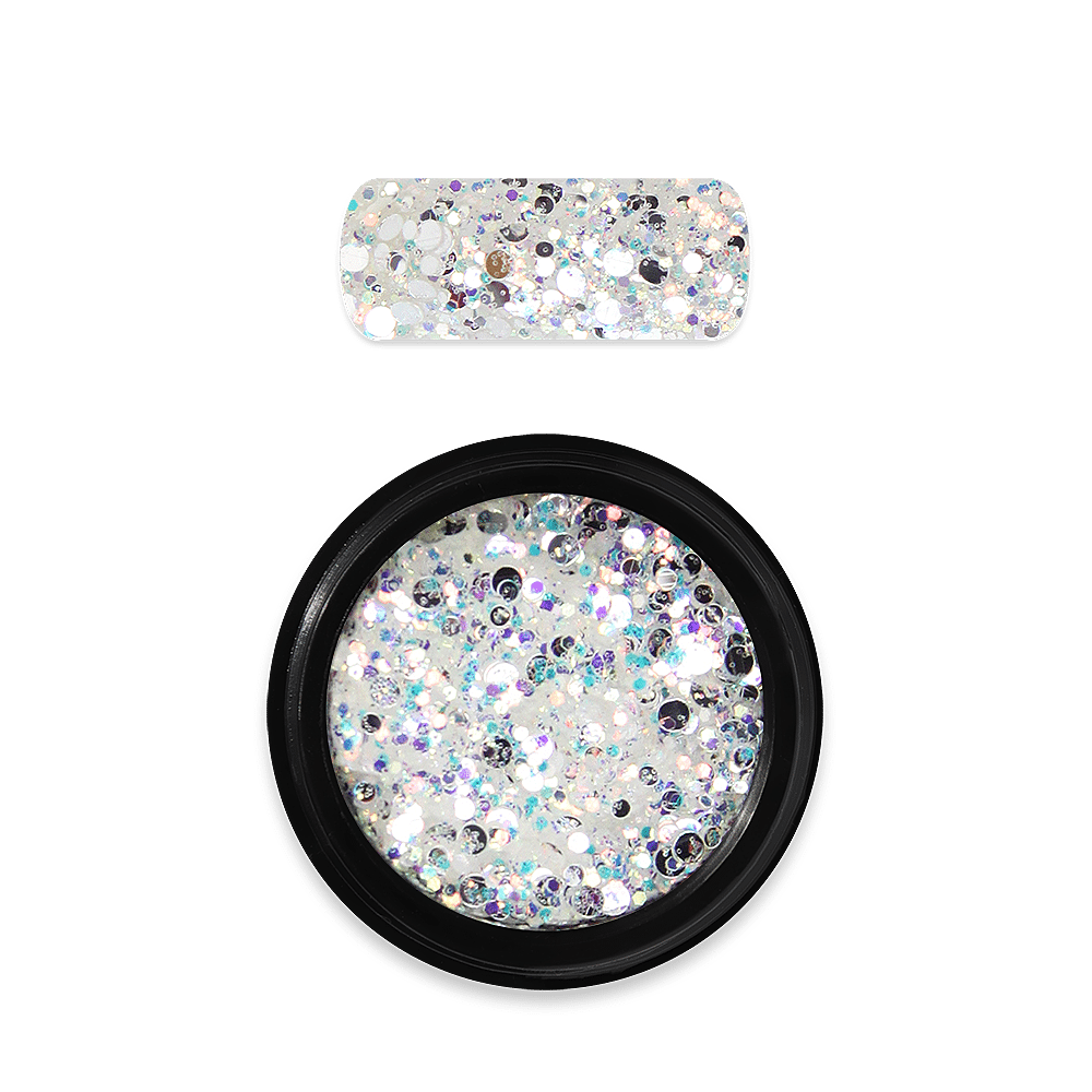 Holo Glitter Mix White