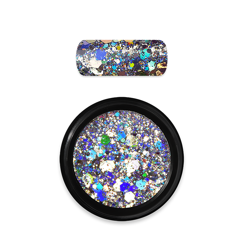 Holo Glitter Mix Silver