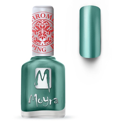 [ML27] Stamping Polish Chrome Green