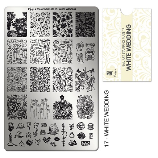 [MP17] Stamping Plate White Wedding