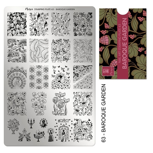 [MP63] Stamping Plate Baroque Garden