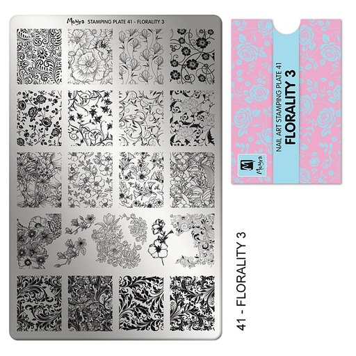 [MP41] Stamping Plate Florality 3