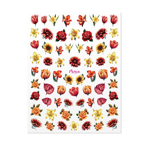 [MWS05] Watertranfer Sticker No.05 Flowers