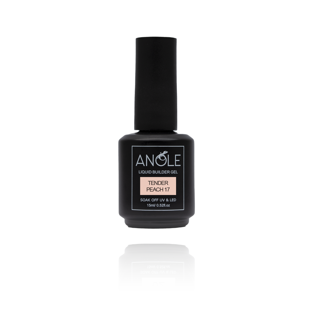 Liquid Builder Gel 17 Tender Peach 15ml (BIAB)