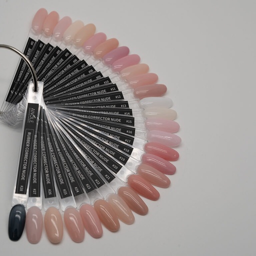[ATIP06] Gelakte Tips Rubber Corrector Nude Gels 01-28
