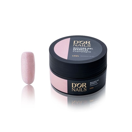 [G102] Builder Gel Sparkles CHAMPAGNE 15ml