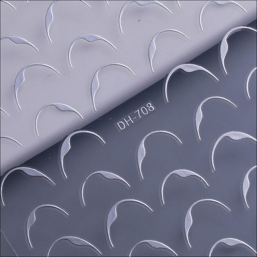 [ST93] Silver Smile Nail Stickers