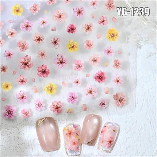[ST96] Dried Flower Nail Stickers