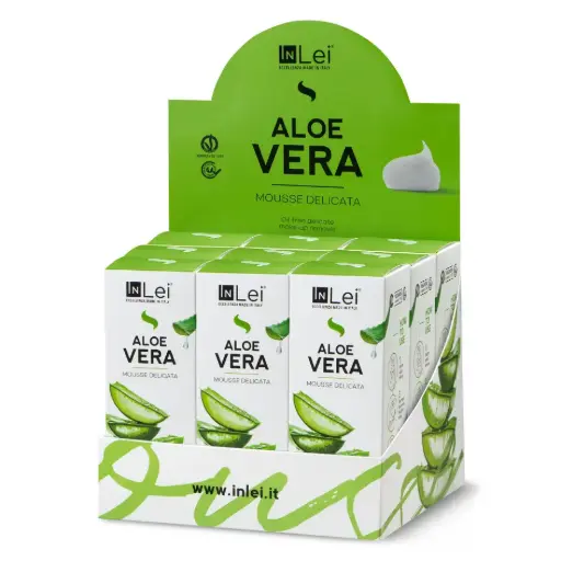 [IN828] DISPLAY MOUSSE ALOE VERA milde make-up remover (9x100ml) 