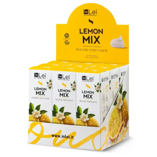 [IN832] DISPLAY MOUSSE LEMON MIX tonifiërende make-up remover (9x100ml) 