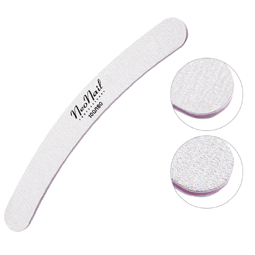 [N4507] Nail File Grey Curved 100/180 Banana