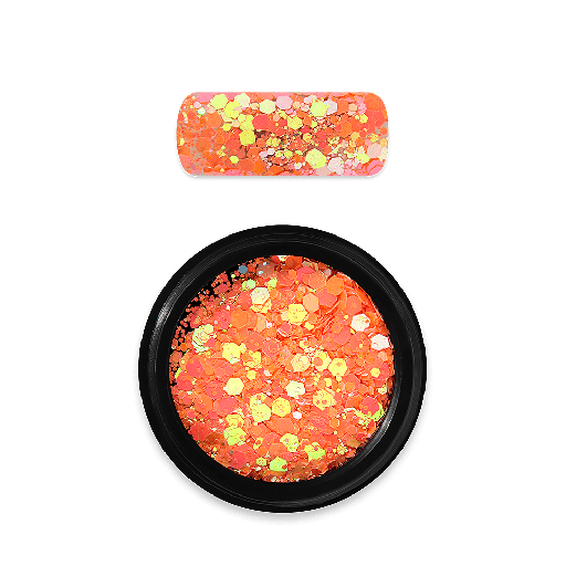 [MN078] Holo Glitter Mix Chameleon Light Orange