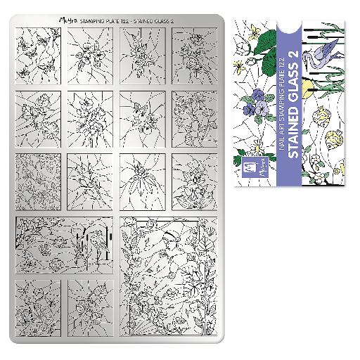 [MP122] Stamping Plate Stained Glass 2