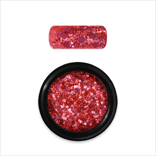 [MN069] Holo Glitter Mix Chameleon Coral