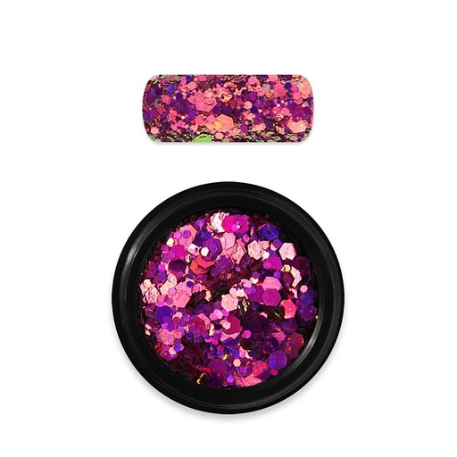 [MN065] Holo Glitter Mix Chameleon Pink