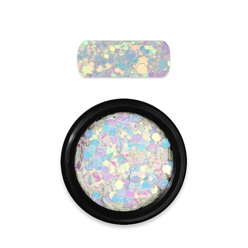 [MN064] Holo Glitter Mix Chameleon White