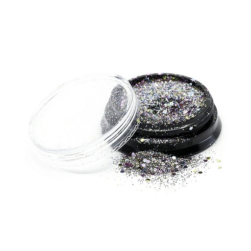 [N766] Glitter Dust Multi Silver
