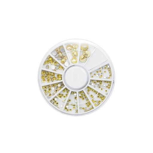 [S145] Strass Wheel Bright Gold 240pcs