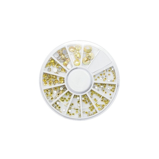 [S145] Strass Wheel Bright Gold 240pcs