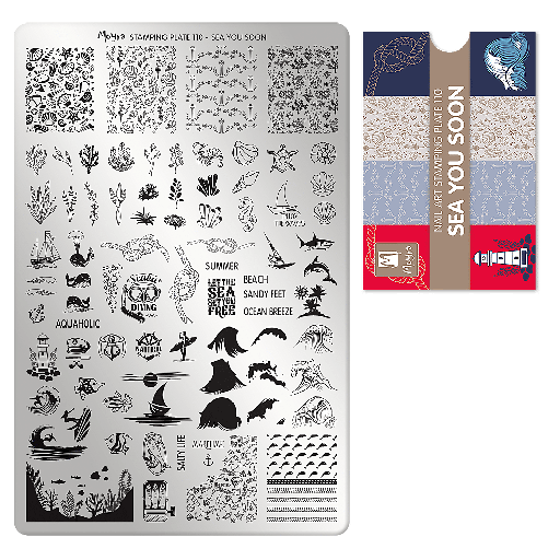 [MP110] Stamping Plate Sea you Soon