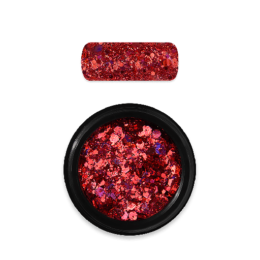 [MN054] Holo Glitter Mix Red