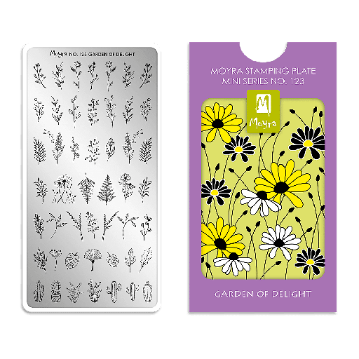 [MPM123] Mini Stamping Plate Garden of Delight
