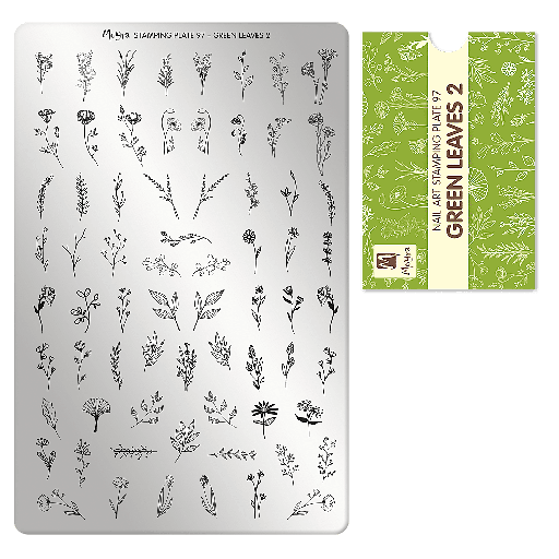 [MP97] Stamping Plate Green Leaves 2